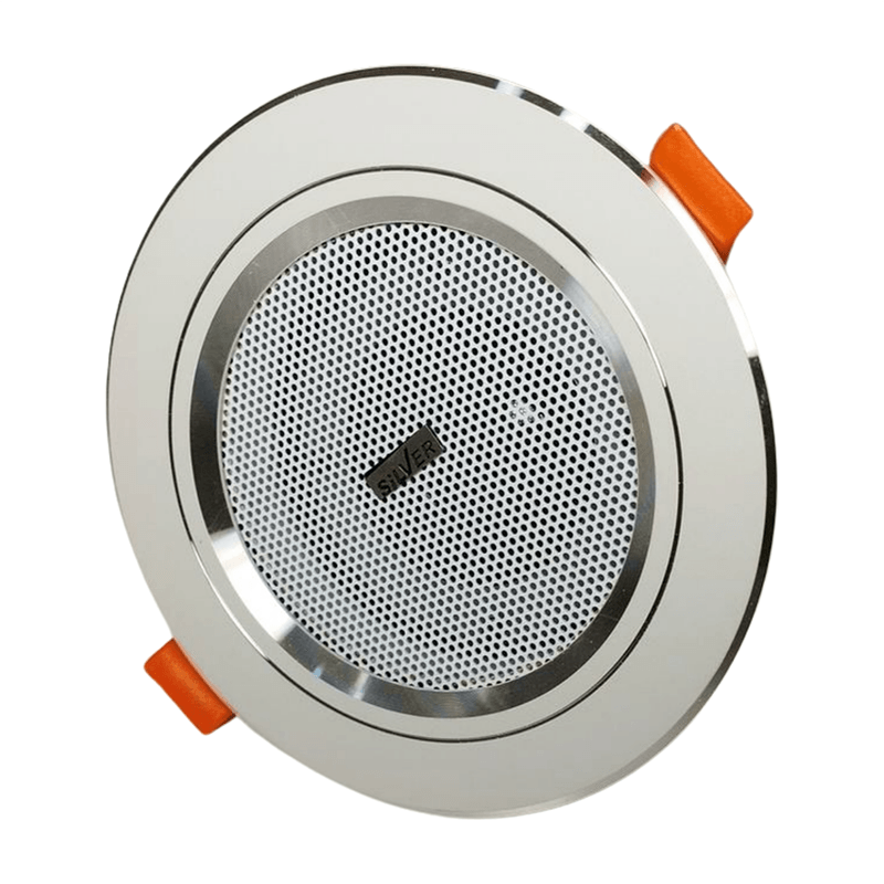 Z348B Silver Ceiling Speaker Front View